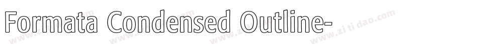 Formata Condensed Outline字体转换